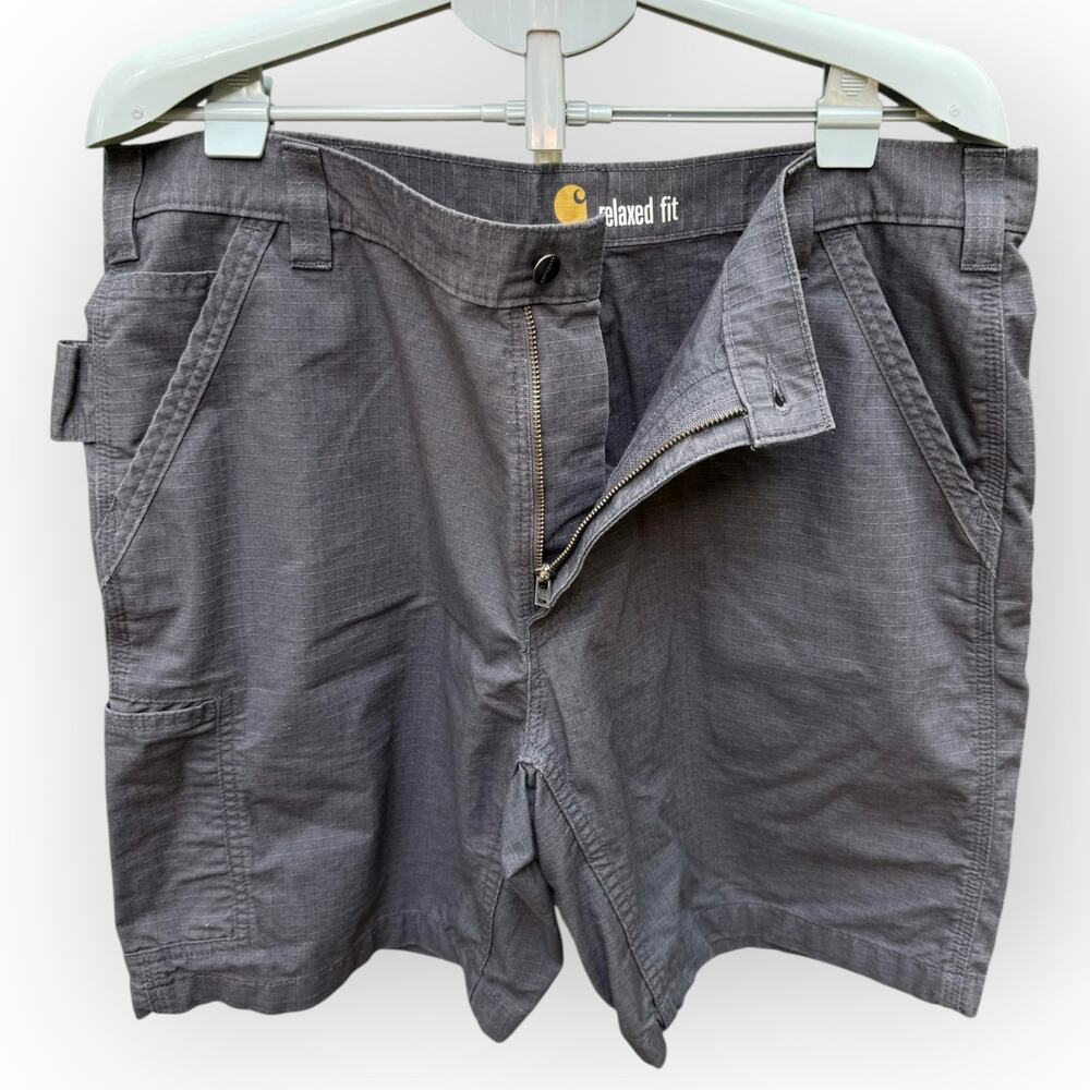 Carhartt Men's Gray Force Relaxed Fit Ripstop Canvas Work Short Size 38 BS196-M - Picture 8 of 14